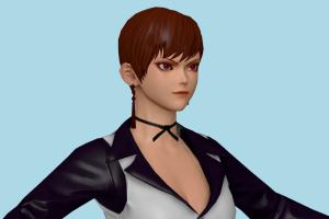 KOF Vice (98) King-of-Fighters, kof, woman, female, people, human, xna, characters, rigged